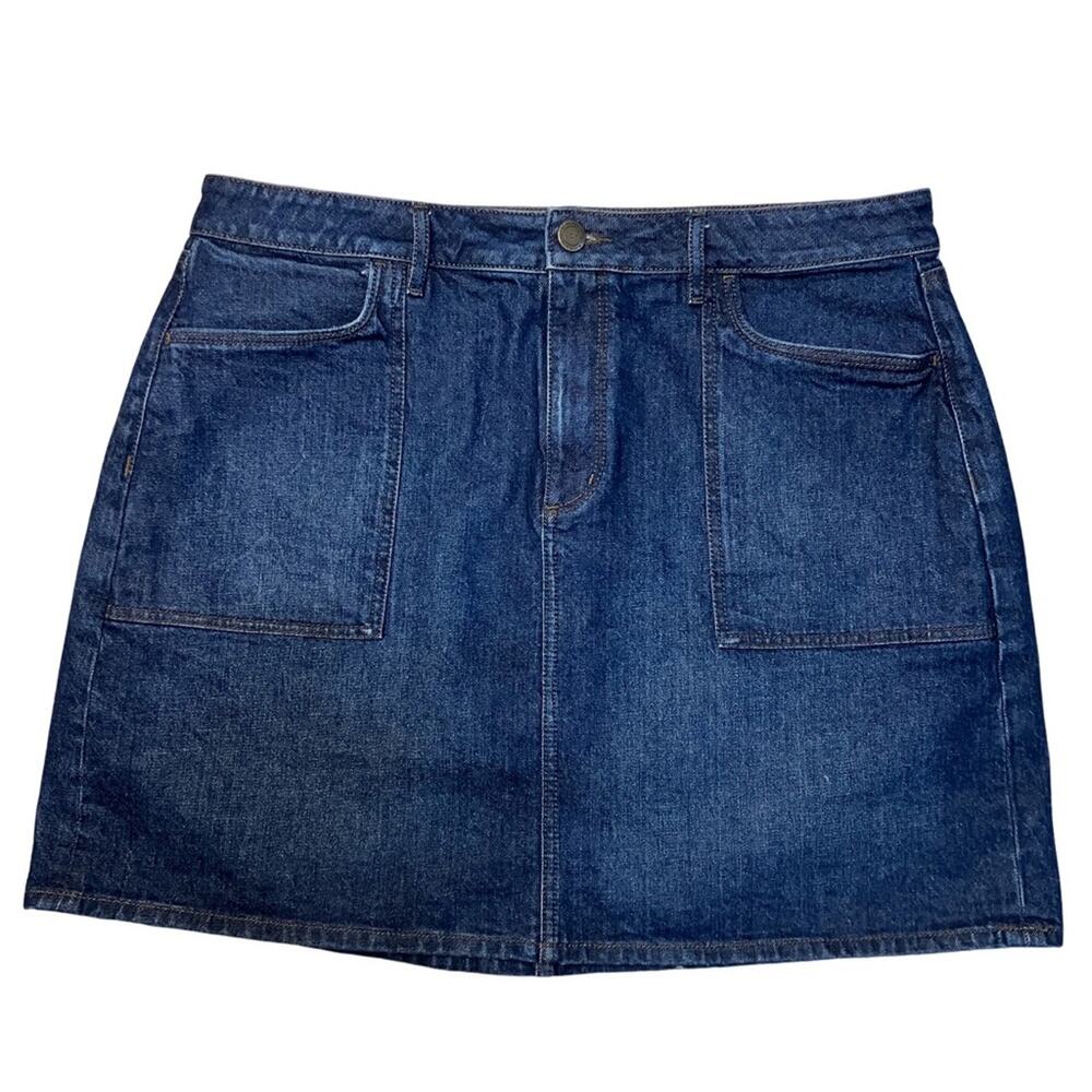 LOFT Blue Mini A-Line Skirt for Casual Wear